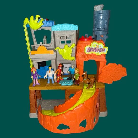 FP Imaginext Scooby-Doo Haunted Ghost Town, Transforming Mystery Machine Figures - Picture 7 of 16